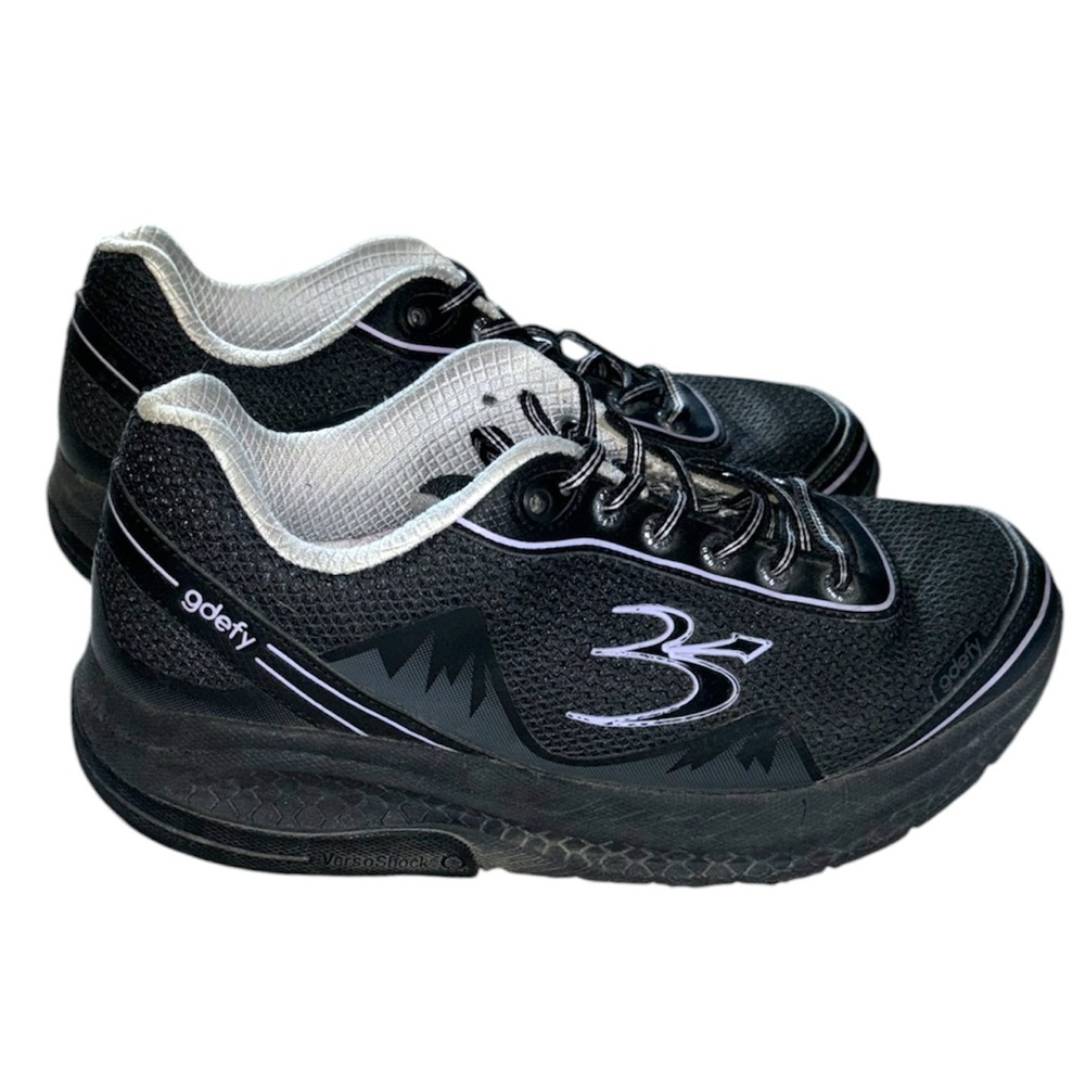 Gravity Defyer Womens Mighty Walk Sneaker- Black